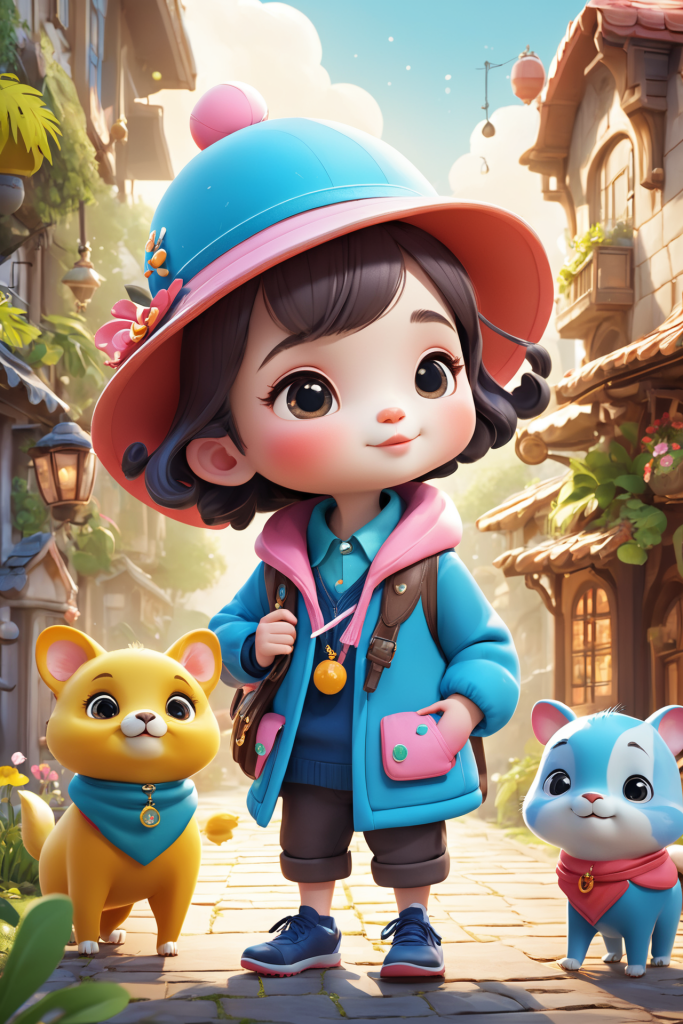 设计猫咪可爱甜心小动物模型图片