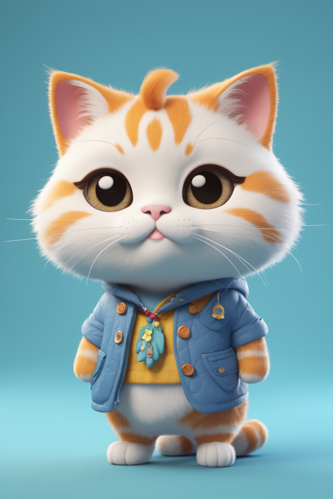 猫咪卖萌可爱甜心小动物模型图片