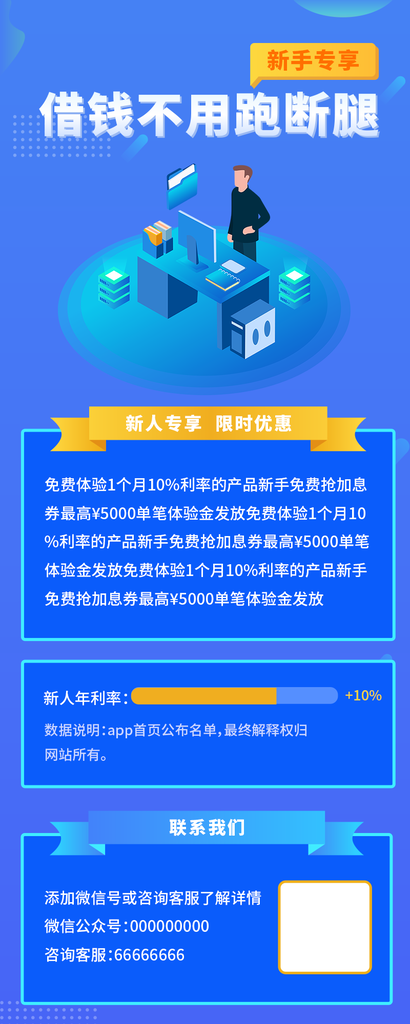 金融理财介绍长图设计