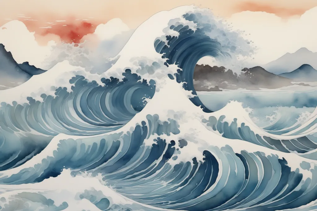 浪花朵朵海浪波浪底纹底图背景图