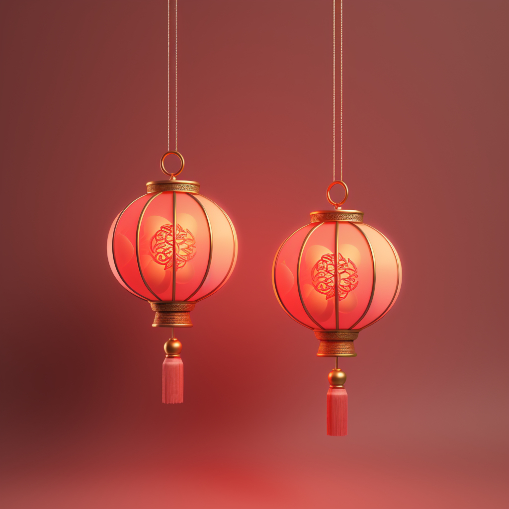 灯笼元素头素材图片背景素材
