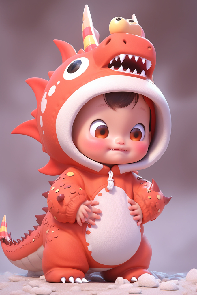 可爱卡通龙龙宝宝中国龙元素图片