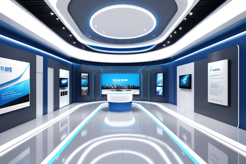 电子科技展示现代科技展厅摄影图