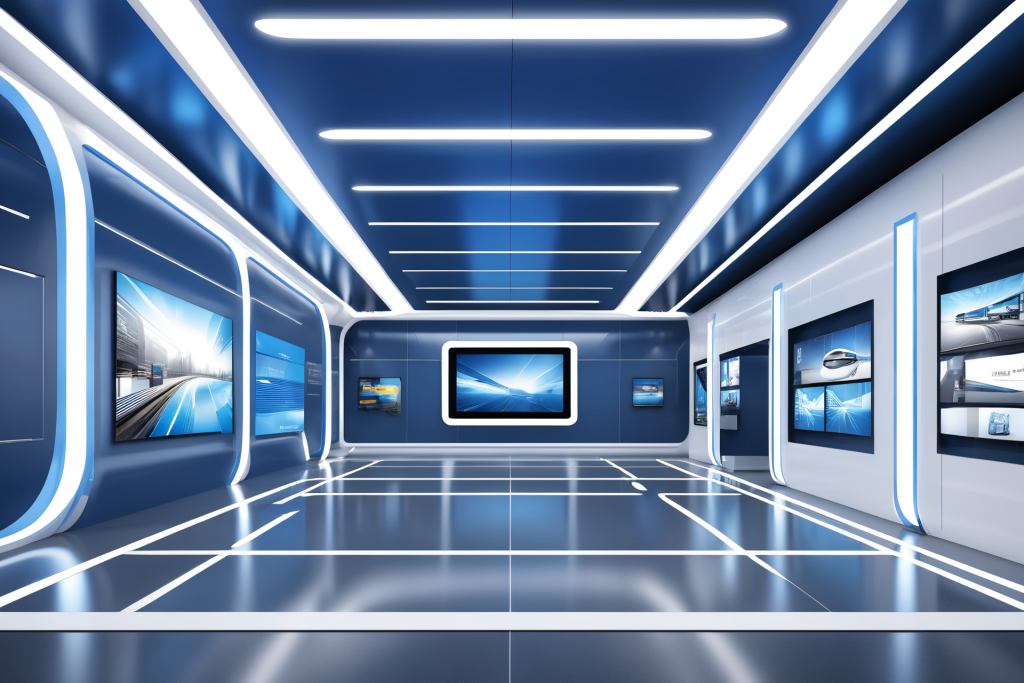 电子科技展示现代科技展厅摄影图