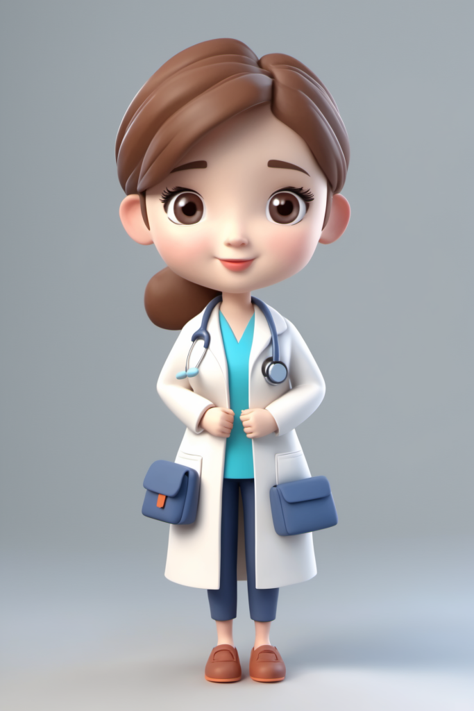 3D设计医生人物模型