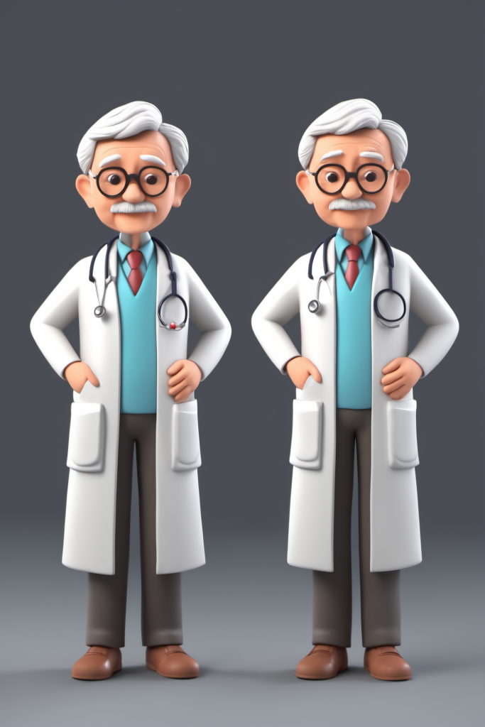 3D设计医生人物模型