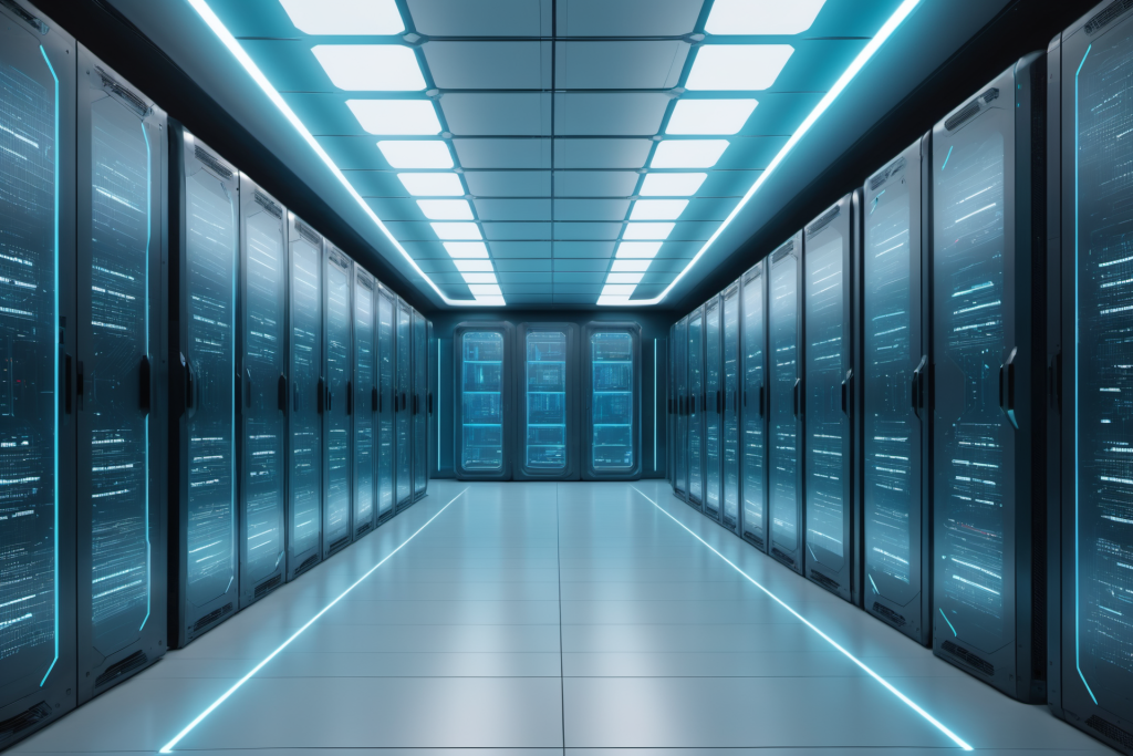 数据交换中心室内数据中心科技摄影图片