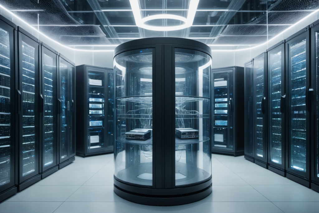 电信机房室内数据中心科技摄影图片