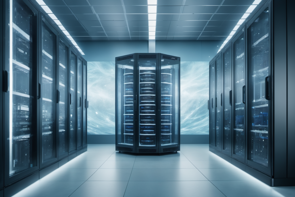 电信机房室内数据中心科技摄影图片