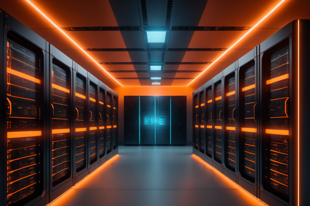 创意设计室内数据中心科技摄影图片