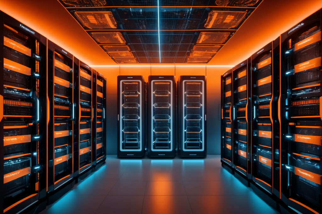 创意设计室内数据中心科技摄影图片