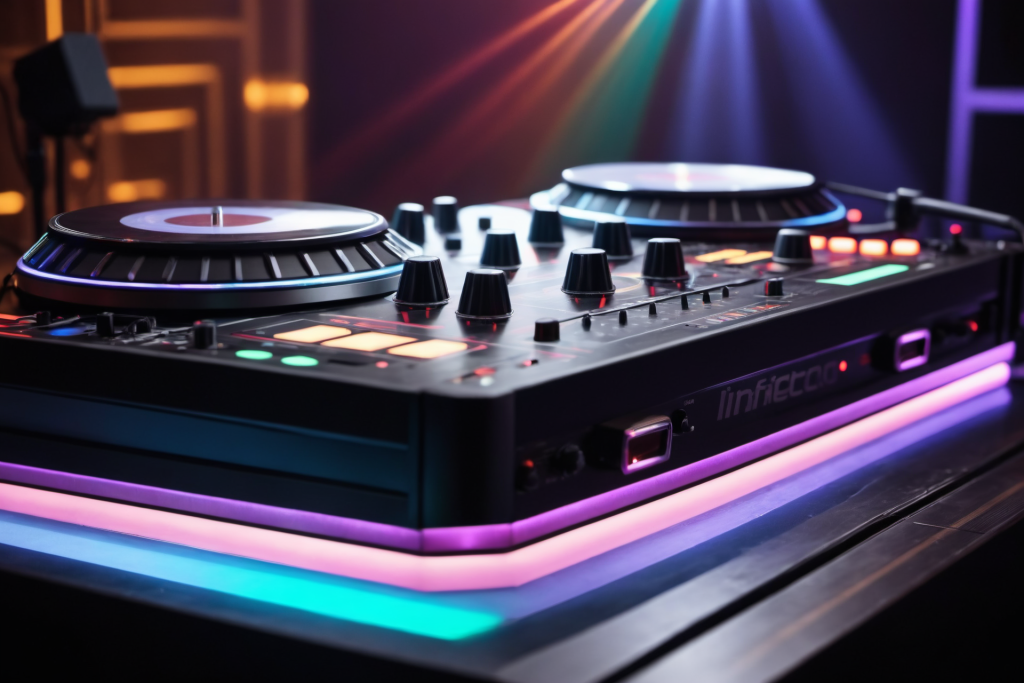 数码设备音乐节舞台调音台摄影图