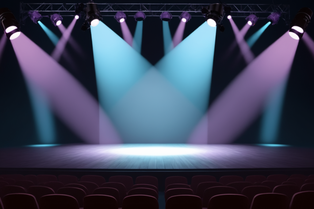 聚光灯灯光霓虹灯摄影图片