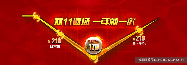 狂欢感恩大回馈返厂价格双十一电商banner