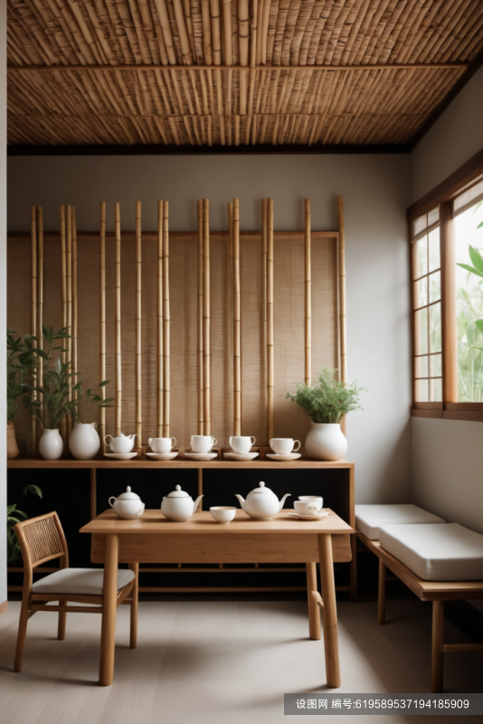 茶馆茶艺茶室室内设计效果图摄影图png下载_编号619589537194185909-设图网