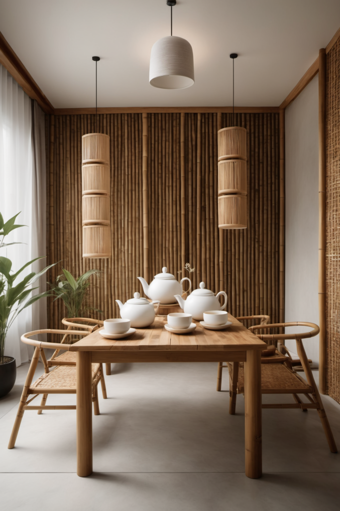 简约茶艺茶室室内设计效果图摄影图png下载_编号619603142438427451-设图网