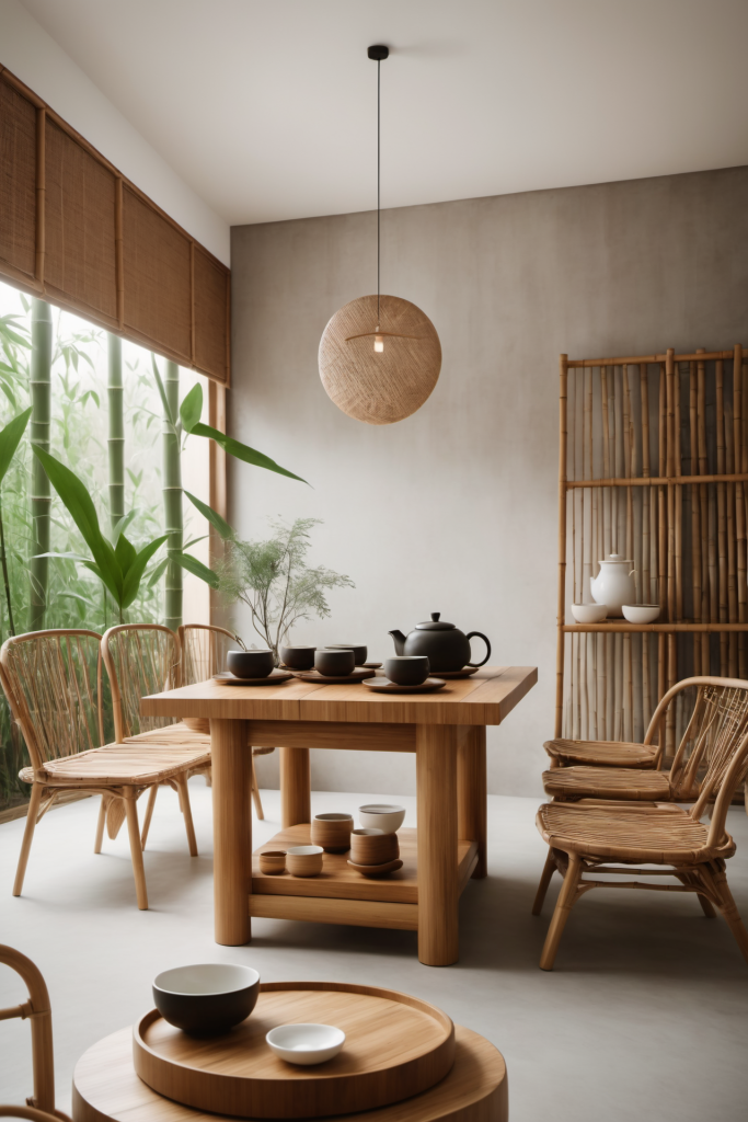 简约茶艺茶室室内设计效果图摄影图png下载_编号619605588392942204-设图网