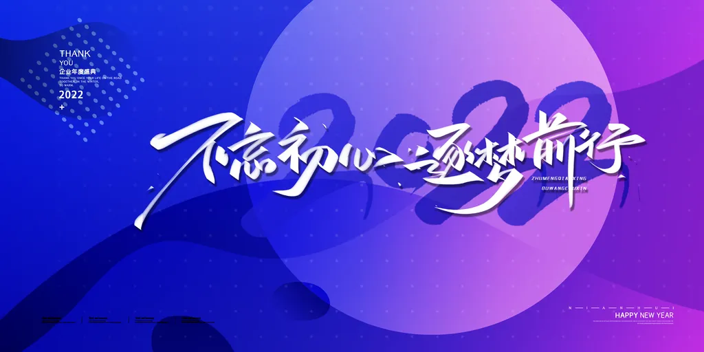 不忘初心逐梦前行企业论坛年会背景展板