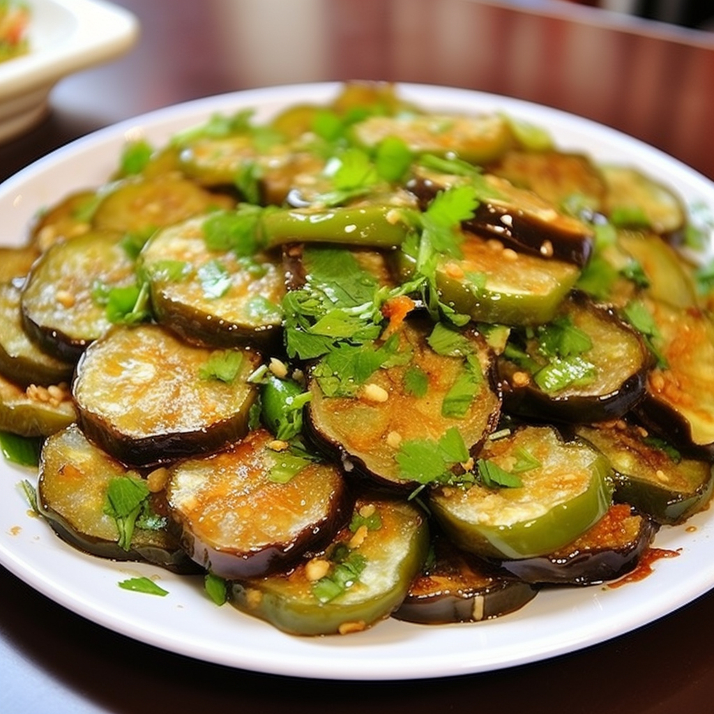 烧茄子素材食物素材图片