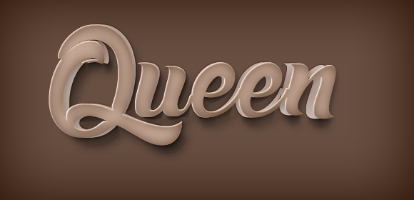 queen立体艺术特效字素材