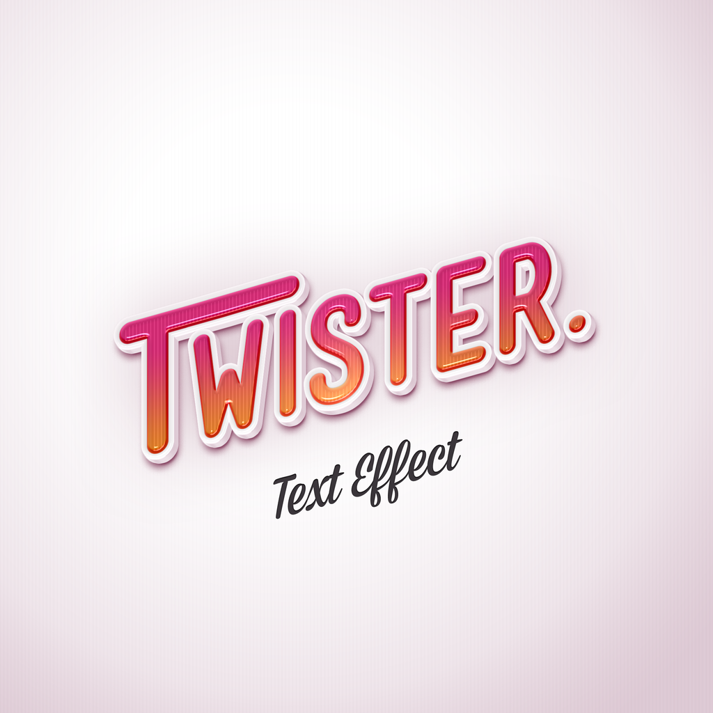 twister英文艺术特效字素材