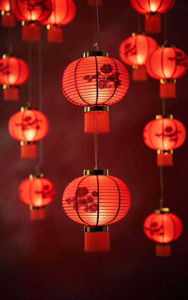 简约红色喜庆背景素材图片