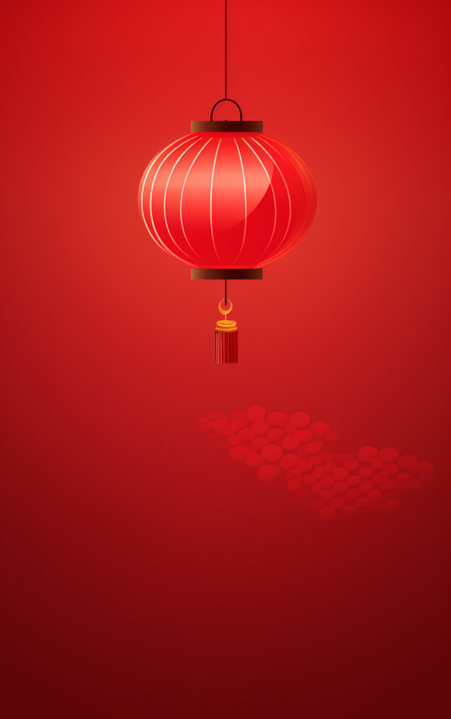 简约节日灯笼背景红色喜庆背景