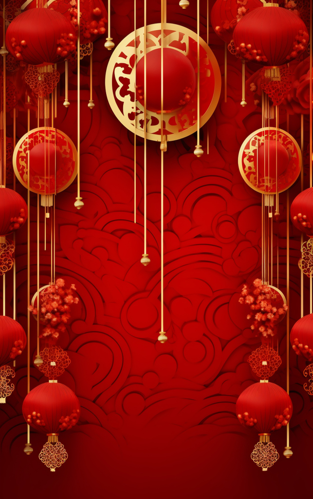 红色背景渐变红色背景灯笼背景