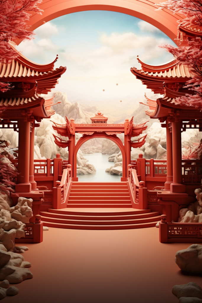 中国风古风建筑素材图片背景