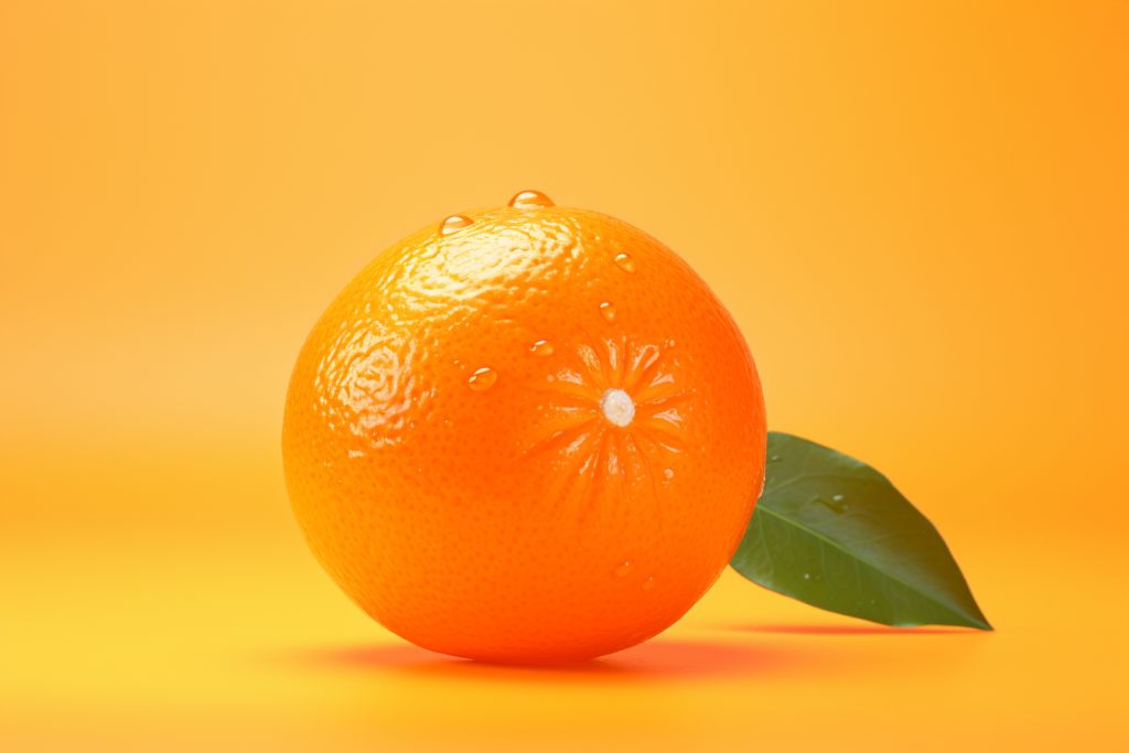 鲜果脐橙橙子水果摄影图