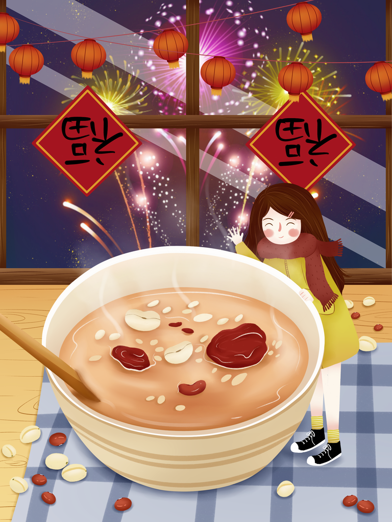 腊八节传统节日海报模板