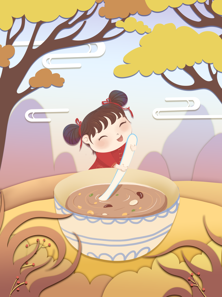 腊八节传统节日海报模板