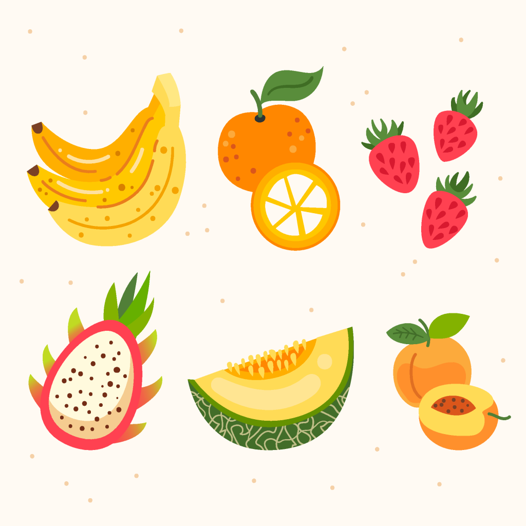 写实水果插画设计素材