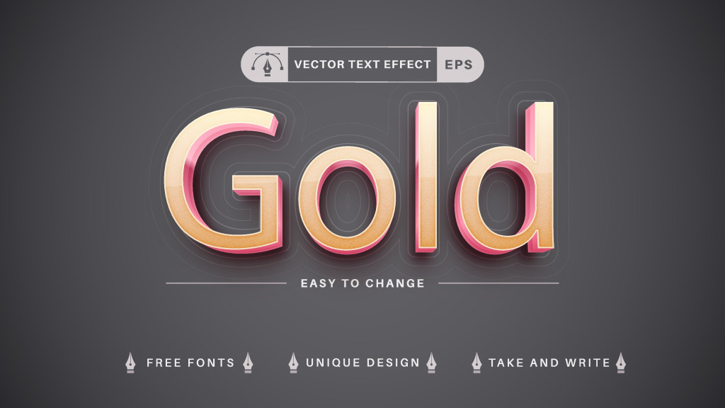 3D字体效果设计