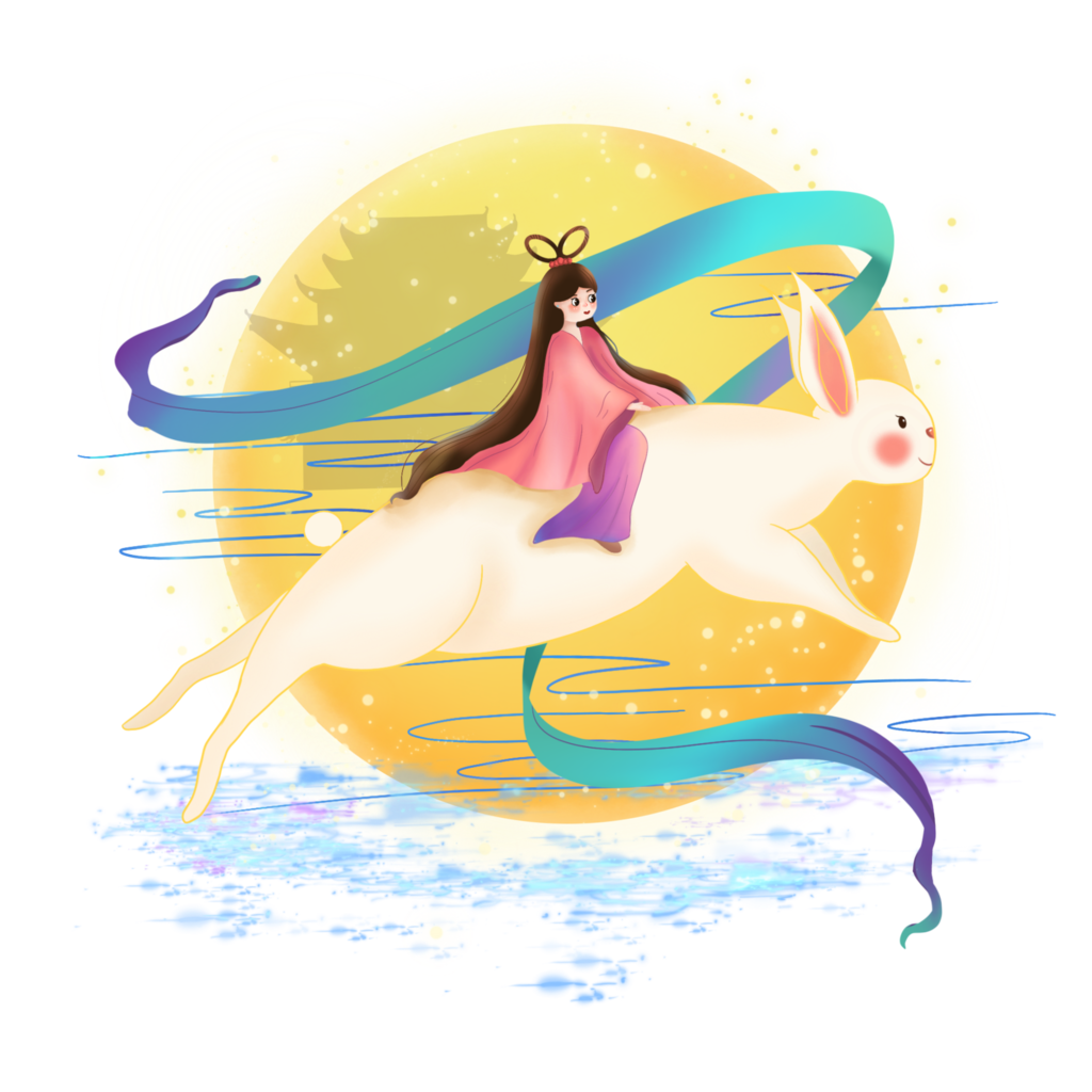 明月寄相思中秋佳节插画图片