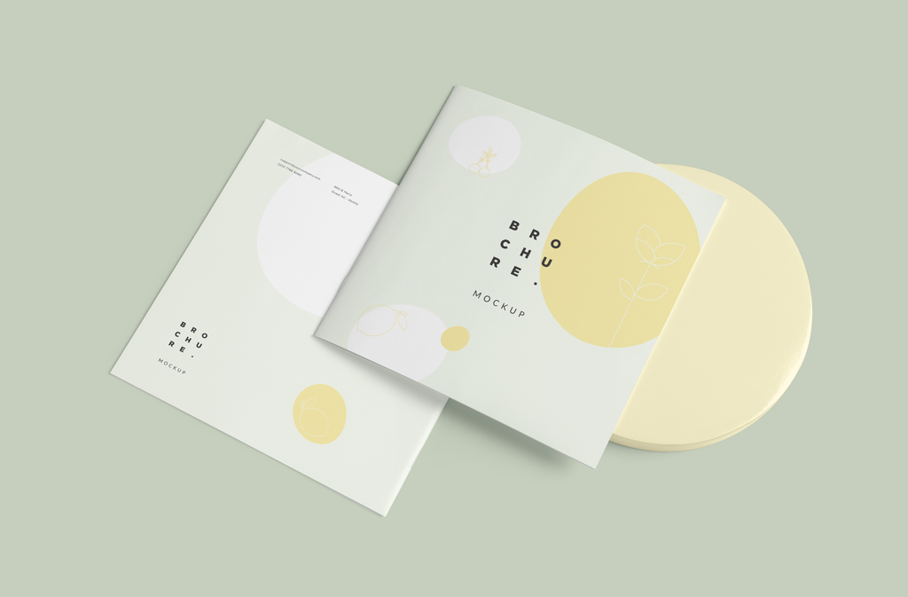 毕业设计作品小清新文创名片布袋样机素材