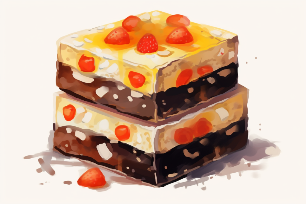滋阴美味阿胶补品阿胶糕美食插画