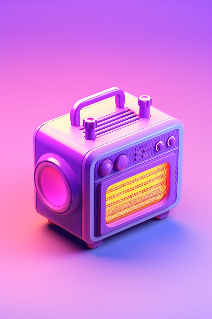 怀旧收音机录音机模型