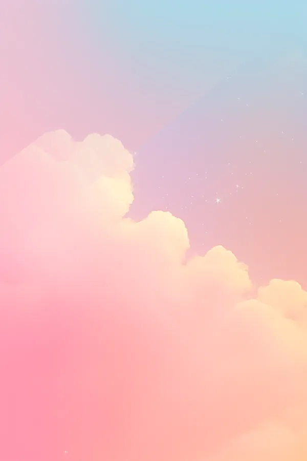 少女心天空梦幻渐变粉色背景图