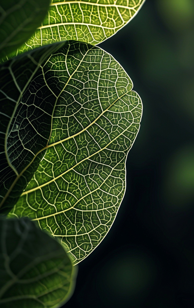 简约植物数字艺术图AI图