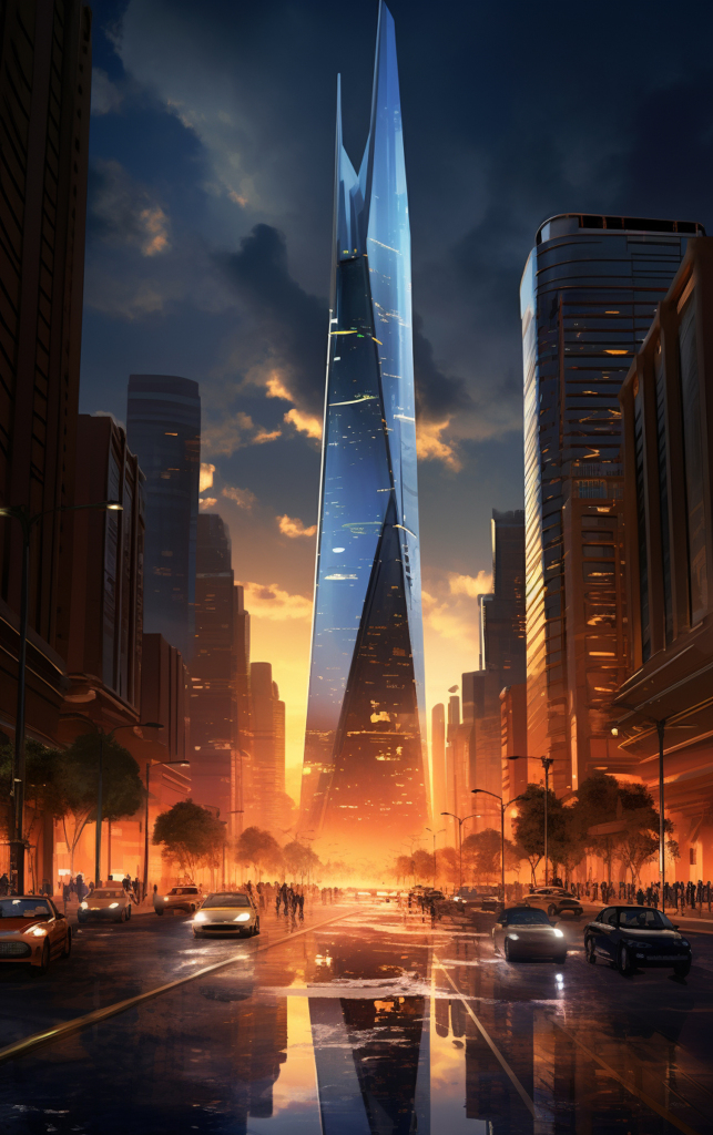 简约建筑素材图AI图背景
