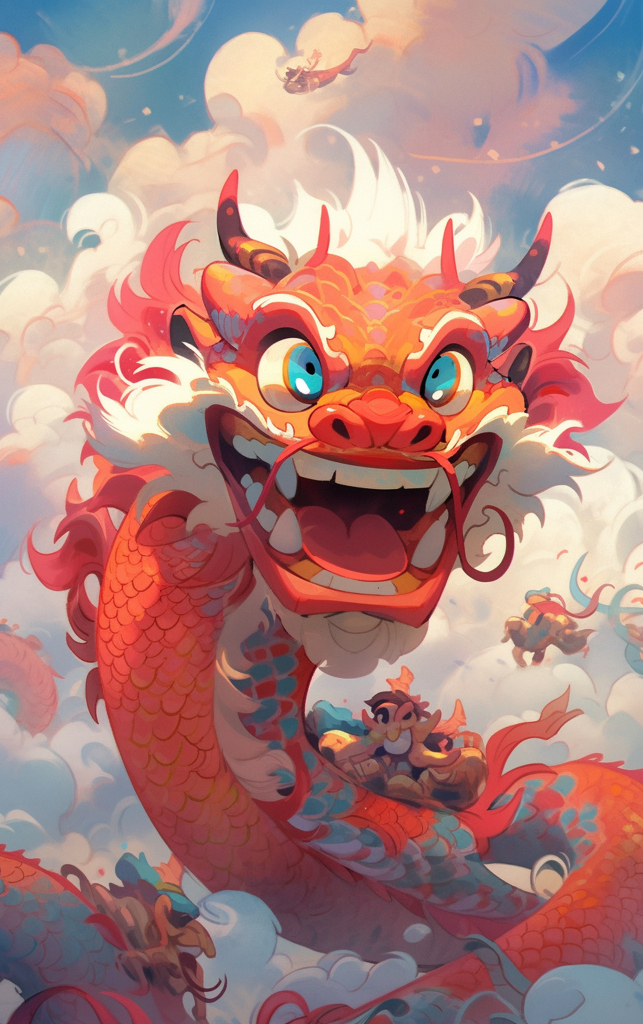 新年龙年元素素材图片