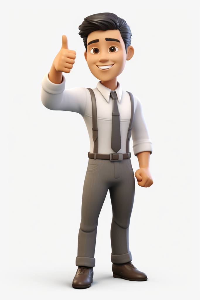 上班族3D职业人物模型