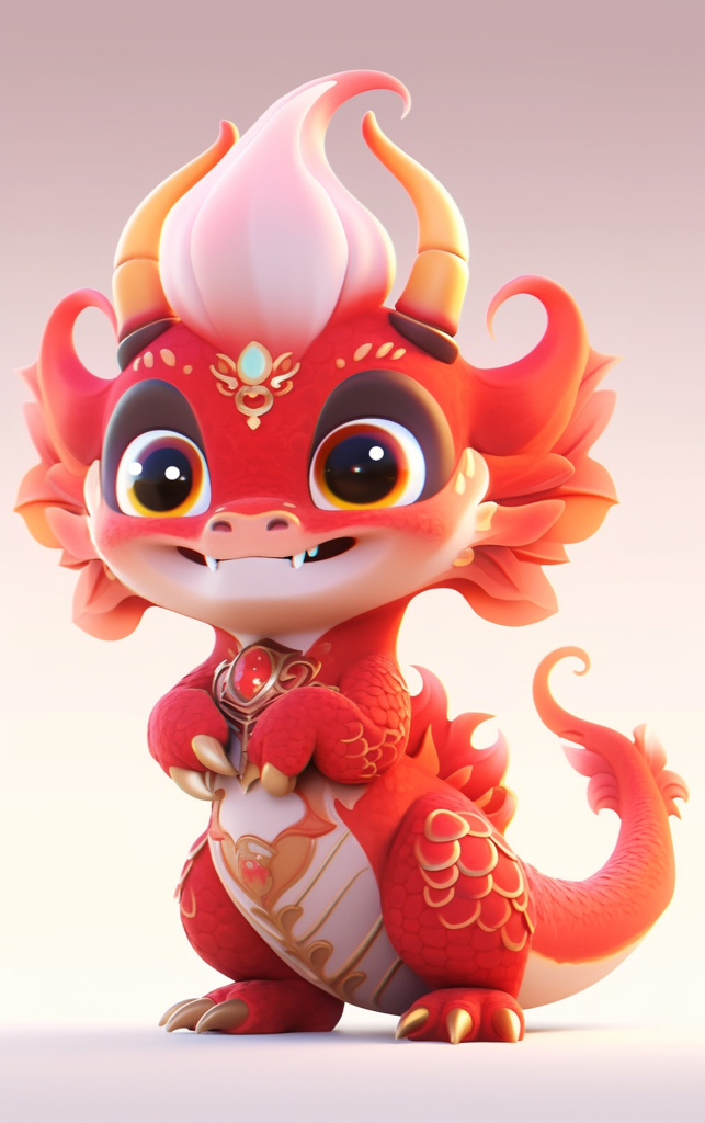 新年龙年元素素材图AI图