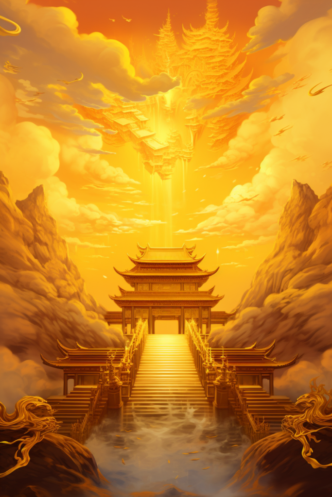 古风古韵金线城市建筑