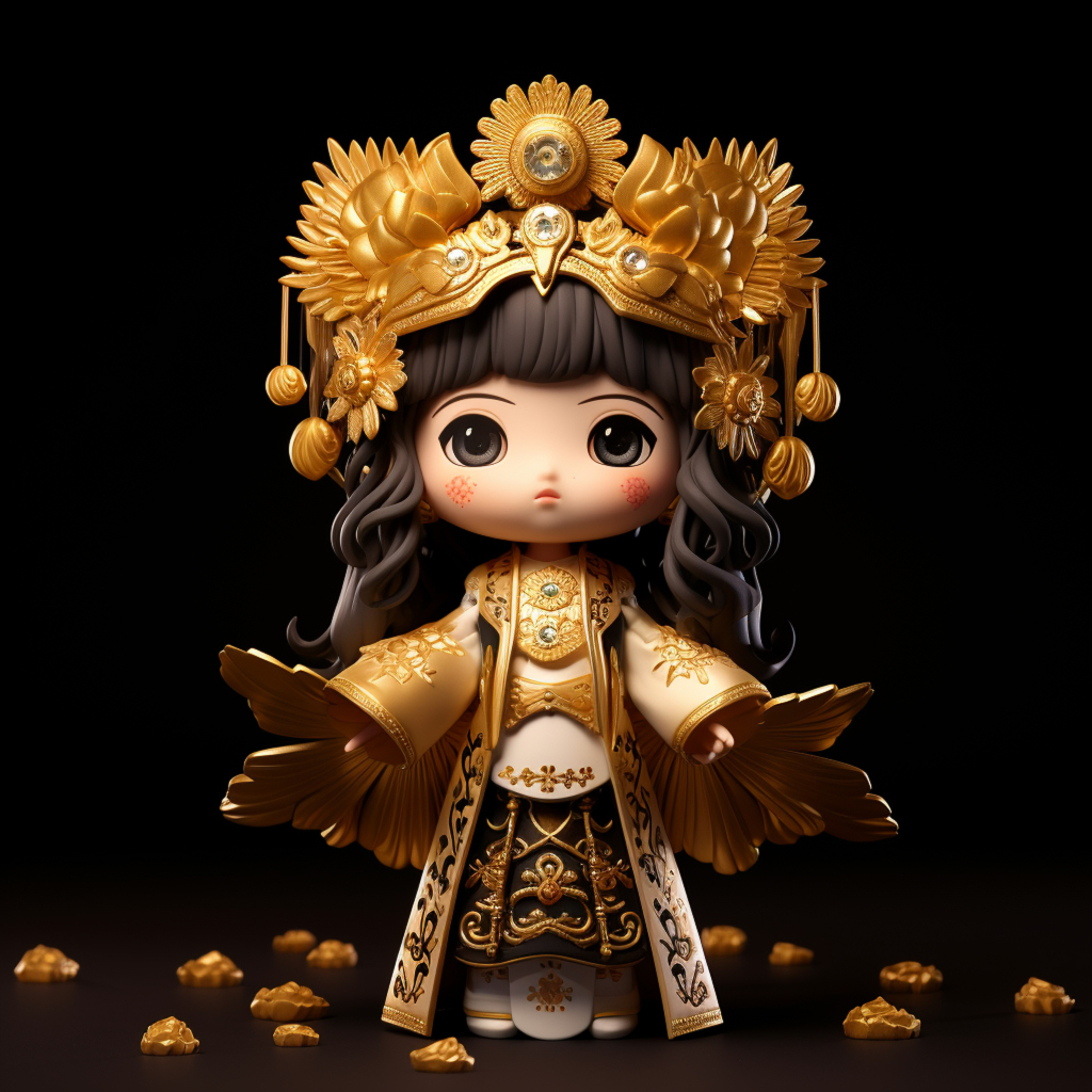 小女孩人物AI图素材图片