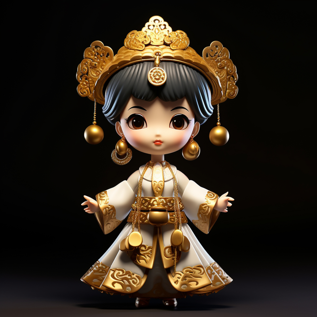 小女孩人物AI图素材图片
