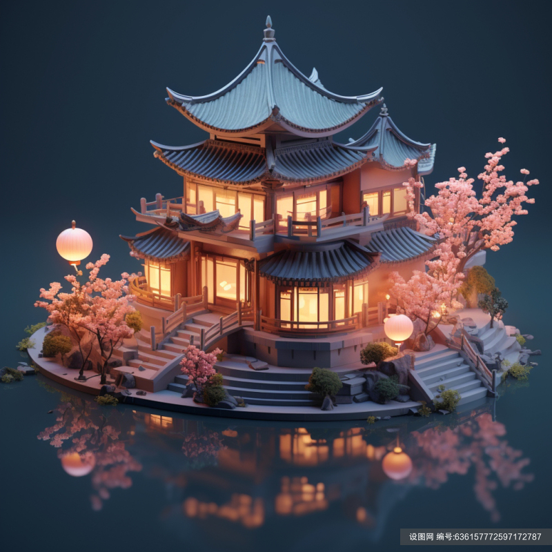 古代中国风建筑素材图片AI图数字艺术图jpg下载_编号636157772597172787-设图网