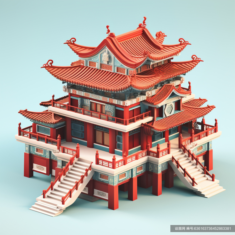 古代建筑中国风建筑AI图数字艺图jpg下载_编号636163736452863381-设图网
