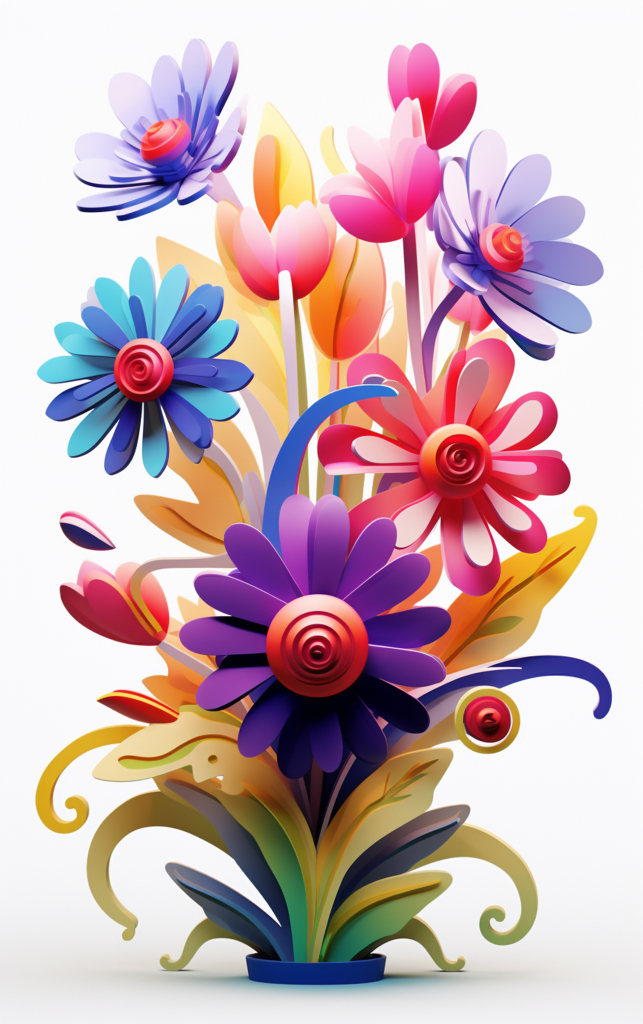 简约立体花朵元素花朵3d花朵素材图jpg下载_编号636267361640520896-设图网